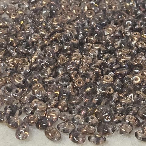 Superduo RR40020 Luster Bronze 1/2 Black Diamond